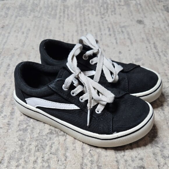 Black and White Kids Sneakers - Picture 1 of 5